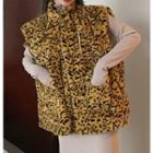Tiger-print Furry Vest