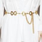 Chain Lettering Belt Gold - One Size