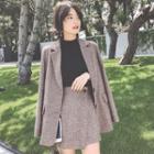 Set: Herringbone Blazer + Skort