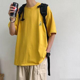 Short-sleeve Elbow-sleeve Fruit Embroidery T-shirt