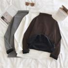 Long Sleeve Slim-fit High-neck Top