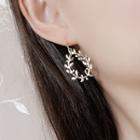Alloy Branches Drop Earring Stud Earring - 1 Pair - 0226 - Droplet - Gold - One Size