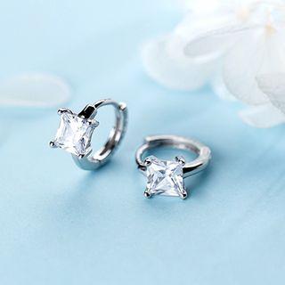 S925 Sterling Silver Rhinestone Earring