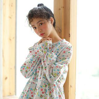 Floral Print Midi Sleep Dress