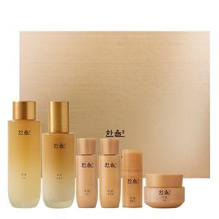 Hanyul - Geuk Jin Tristige Special Set: Skin Softener 150ml + 25ml + Emulsion 125ml + 25ml + Essence 7ml + Cream 8ml 6pcs