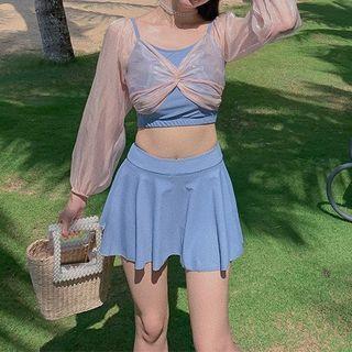 Set: Sheer Swim Top + Skirt