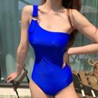 D-ring One-shoulder Swimsuit