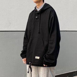 Drawstring-hem Hooded Jacket