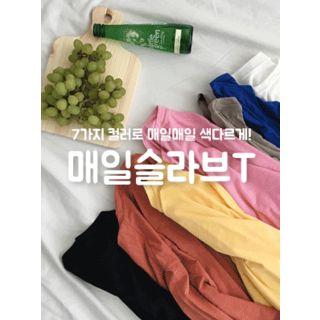 Crew-neck M Lange Colored T-shirt