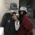 Two Tone Patterned Bucket Hat