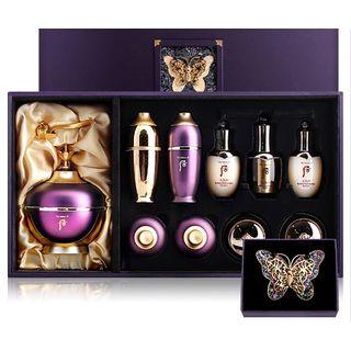 The History Of Whoo - Hwanyugo Cream Special Set: Hwanyugo Cream 60ml + 4ml + Signature Ampoule 7ml + Jinaek Essence 7ml + Cheongidan Radiant Rejuventaing Balancer 25ml + Emulsion 25ml + Regenerating Essence 8ml + Eye Cream 5ml + Cream 10ml + Gold Pearl B