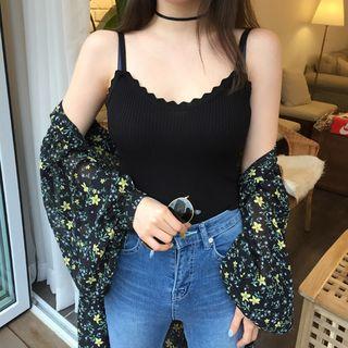 Wave Edge Knit Camisole