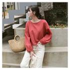 Drawstring-hem Top