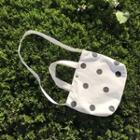 Polka Dot Canvas Crossbody Bag Dotted - White - One Size