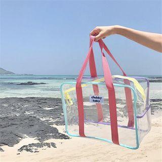 Lettering Transparent Pvc Beach Bag