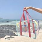 Lettering Transparent Pvc Beach Bag