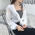 Plaid Camisole Top / Plain Shirt