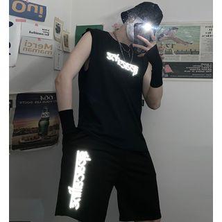 Reflective Tank Top / Sweatshorts