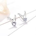 Dove Ear Stud Silver - One Size