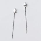 S925 Sterling Silver Non-matching Drop Earring