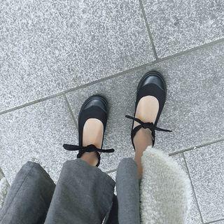 Tie Ankle Flats