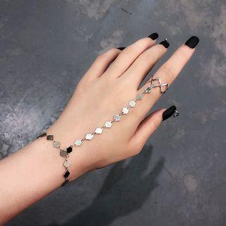 Alloy Disc Ring Bracelet