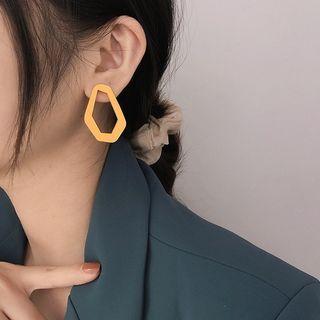 Wooden Geometric Earring