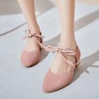 Beaded Heel Ankle Tie Dorsays