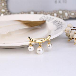 Faux-pearl Brooch As Shown In Figure - One Size