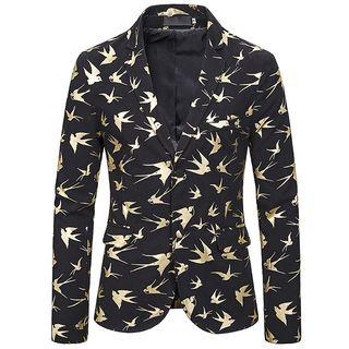 Bird Jacquard Blazer