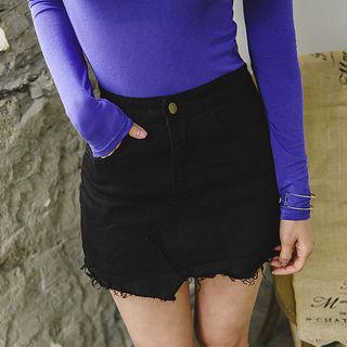 Cotton Blend Mini Skort