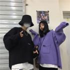 Couple Matching Pocket Detail Sweater