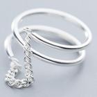 925 Sterling Silver Chain Ring S925 Silver - As Shown In Figure - One Size
