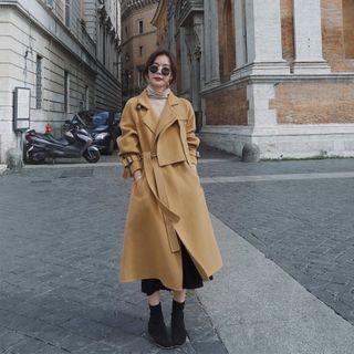 Double-breasted Wool Trench Coat