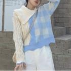 Scallop Edge Gingham Cardigan (various Designs)