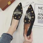 Bee Embroidery Loafers