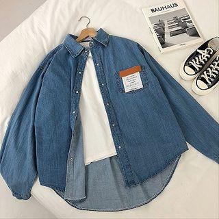 Single-breasted Long-sleeve Blouse