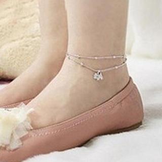 Rhinestone Dog Multi-strand Anklet