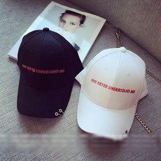 Embroidered Letter Baseball Cap