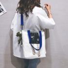 Embroidered Canvas Crossbody Tote Bag