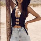 Buckled Cutout Tank Top