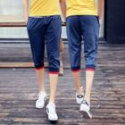 Cropped Drawstring Sweatpants
