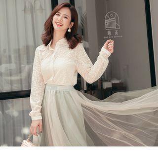 Long Sleeve Lace Shirt