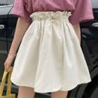 High-waist Mini A-line Skorts