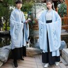 Couple Matching Long-sleeve Top / Maxi A-line Skirt / Long Jacket / Hair Tie / Hanfu Set