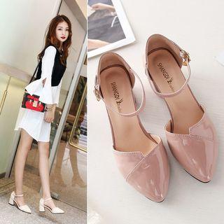 Pointy-toe Block Heel Sandals