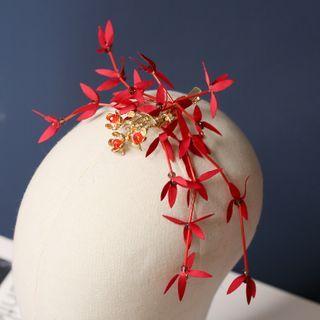 Wedding Flower Hair Clip Hair Clip - Wine Red - One Size