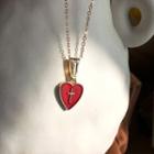 Heart Pendant Necklace 1 Pc - Necklace - One Size