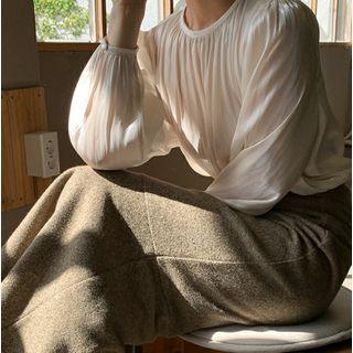 Long-sleeve Holographic Blouse