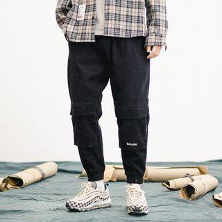 Pocketed Detail Drawstring Pants
